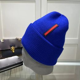 Luxury Thick winter Hat 70% Wool Letter Printing casquette hat Official Quality designer beanie Caps mens women Winter popular wool warm knit hat
