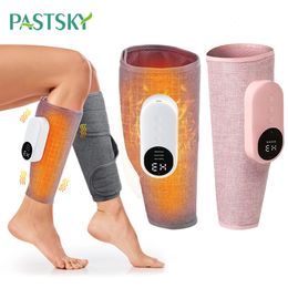 Foot Massager Electric Heating Calf Wireless Air Compression Leg Massage Vibrator for Muscle Fatigue Relax Thermal Pressotherapy 231216