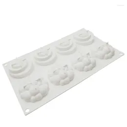 Baking Moulds 8 Cavity Bubble Silicone Mold Fondant Mousse Cake Chocolate Decor Mould Wholesale