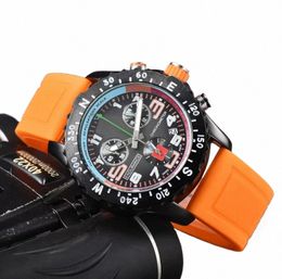 fashion Full Brand Wrist Watches Men Male Style Multifunction Luxury With Silicone Band Quartz Clock BR 11 H123#