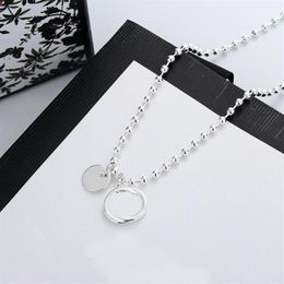 Personality Letter Plating Necklace Top Quality Silver Plated Necklace for Woman Necklace Gift Fashion Jewellery Supply303r