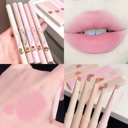 Lipstick Milk Matte Smooth Lip Liner Pen Long Lasting Lipstick Contouring Waterproof Lip Stick Pencil Nude Pink Lip Tint Lipliner Makeup 231216