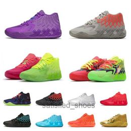 Lamelo Ball 1 MB01 Basketbol Ayakkabıları Spor Sneaker Rick ve Morty Mor Cat Galaxy Erkek Eğitmenleri Beige Black Blast Buzz City City Buradan Değil Spor Spor Ayakkabıları