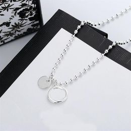 Personality Letter Plating Necklace Top Quality Silver Plated Necklace for Woman Necklace Gift Fashion Jewellery Supply326v