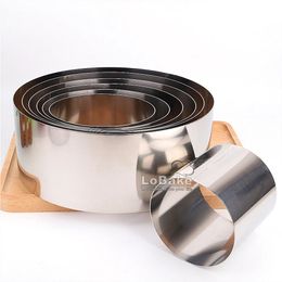 Cake Tools 10cm height 4 5 6 7 8 9 10 inches smooth round circle 304 stainless steel mousse ring Mould layer wedding cake Moulds DIY 231216