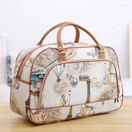 Duffel Bags Women Travel Tote Fashion PU Leather Large Capacity Luggage Bag Waterproof Duffle Casual Weekend Organiser