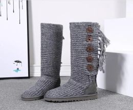 HOT SELL WOMEN SNOW Cardi BOOTS 5819 KNITTING Shoes TALL SHORT 2 in 1 Free transshipment