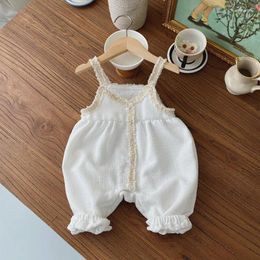 Clothing Sets 7454 Baby Clothes Girl's Shirt Or Strap Pant 2023 Autumn Fragrance One Piece Bubble Sleeve Tops
