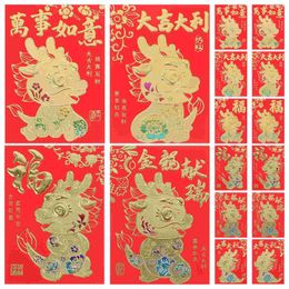 Garden Decorations 60 Pcs Chinese R Year Red Envelope Purse Envelopes Paper Cartoon Festival Party Lucky Money Holders Wallet