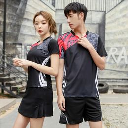 Outdoor T-Shirts tenis shirt men /women badminton shirt badminton short-sleeveless table tennis uniform tenis tshirt badminton jersey AB153 231216