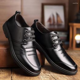 Dress Shoes 2024 Men Leather Slip On Patent Mens Casual Shoe Male Footwear Pointed Toe For Wedding