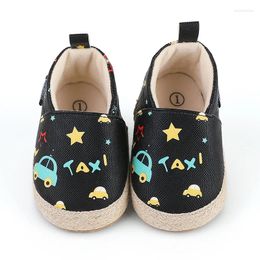 First Walkers Born Girls Boys Anti-slip Flats Toddler Kids Sneakers Baby Shoes Cartoon Print Soft Casual Infant