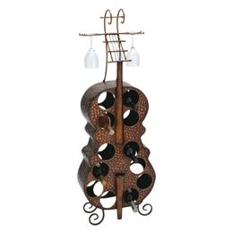 WallMounted Wine Racks Bottle Holder Brass Traditional Metal Standing Cello Rack Barware Kitchen Dining Bar Home Garden 231216