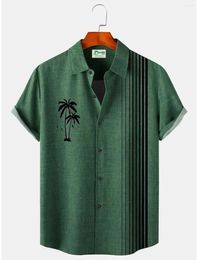 Men's Casual Shirts Summer Hawaiian Shirt Gradient Graphic Prints Outdoor Street Short Sleeves Print Clothing Apparel Fashion Streetwear