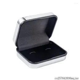 Gift Wrap 24 Pcs Silver Plating Cufflinks Box Jewellery Boxes Cuff Links Storage Holder Size 85x65x30mm