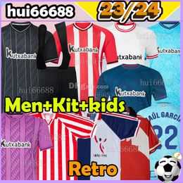 23/24 bilbaoS Soccer Jerseys retro 95 97 98 Athletic Unai Simon I.MARTINEZ WILLIAMS MUNIAIN UNAI LOPEZ BERENGUER I.LEKUE VILLALIBRE retro men kit kids football shirt