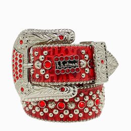 designer belt bb simon belt Men Women Rhinestone belt Western Cowgirl Cowboy Vintage Bling Crystal Diamond Studded Leather Belt for Jean Pants5