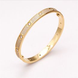 Fashion Charm Bracelet for womens mens custom cuff bangle silver gold titanium steel luxury designer jewelry screw screwdriver lov235z