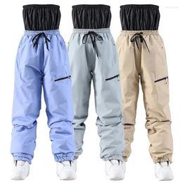 Skiing Pants Fashion Ski Men Women Windproof Waterproof Snow Trousers Winter Super Warm Outdoor Sports Snowboarding