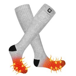 Sports Socks Saviour Rechargeable battery Heating Socks for Women Men Electric Heat Stocking Winter Sports Socks Nonslip Snowboard Heated Sock 231216