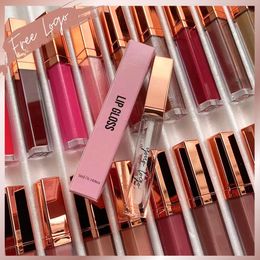 Lip Gloss Moisturizing Lip Gloss Wholesale Custom Cosmetics High Pigmented Nude Lipgloss Private Plumping Shiny Shimmers 231216