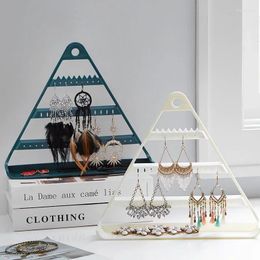 Hooks Triangle Shape Jewellery Stand Rack Earrings Necklace Organiser Bracelet Display Holder