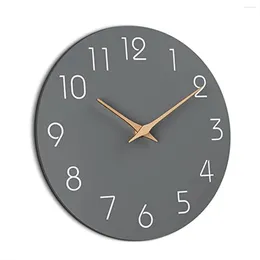 Wall Clocks Clock Silent Non-Ticking Battery Operated - Modern Simple Wooden Decorative