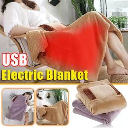 Electric Blanket 5V Electric Blanket USB Thickening Electric Blanket Body Warmer Heated Blanket Electric Mat Carpet Winter Body Heated Blanket 231216