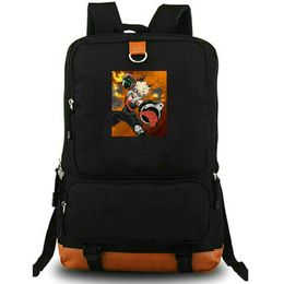 Bakugou Katsuki backpack My Hero Academia daypack Canvas school bag Cartoon packsack Print rucksack Leisure schoolbag Laptop day pack