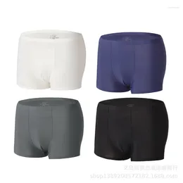 Underpants Men's Ice Silk Seamless Underwear Transparent Quick Drying Fashion Trend High-end Mens Men