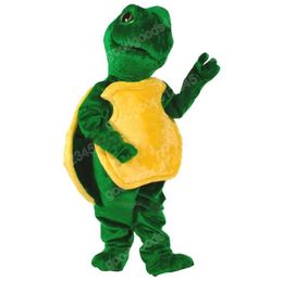 Green Turtle Mascot Costumes Christmas Cartoon Character Outfit Suit Character Carnival Xmas Halloween Adults Size Birthday Party Outdoor Outfit