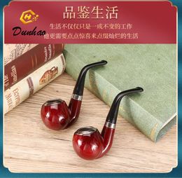 Smoking Pipe Resin pipe, old-fashioned iron pot, round bottom tobacco, dual-purpose, detachable, washable, circulating filter pipe