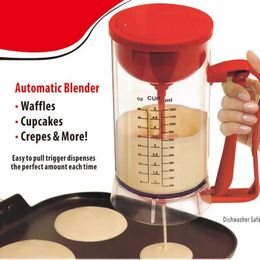 Cake Tools 1200mL Batter Dispenser Pancake Flour Paste Separator Mixer Baking Tool Electric Batter Dispenser For Cupcakes Waffles Muffin 231216