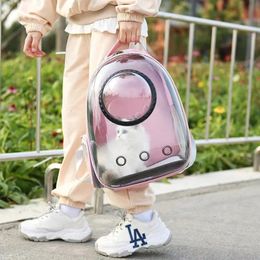Cat s Crates Houses Pet Backpack Space Capsule Bubble Cat Backpack Waterproof Pet Backpack Outdoor Use 231216