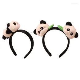 Hair Clips 3D Plush Panda Headband For Women Girls Accessories Makeup Headdress