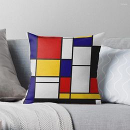 Pillow Piet Mondrian Geometric Abstract Art -Throw Sitting Luxury Cover