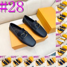 Leather 40MODEL Genuine Men Casual Shoes Luxury Brand Mens Designer Loafers Breathable Slip on Black Driving Plus Size 38-46