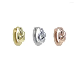 Hoop Earrings 925 Sterling Silver Mini Hoggie For Women Geometric With Gold/Rose Gold/Platinum Plated Color Classic Fine Jewelry