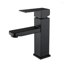 Bathroom Sink Faucets Matte Black Single Handle Cold Water Basin Faucet Kitchen Cabinet Mixer Tap Deck Mounted Accessories