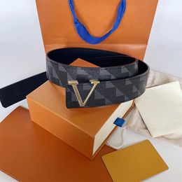 Men Designers Belts Classic louisevutton belt fashion casual letter smooth buckle womens mens leather belt width 3.8cm with orange box