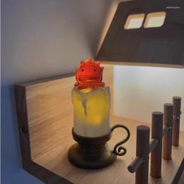 Decorative Figurines Casifer Vintage Night Light With Button Battery Kerosene Candle Table Lamp Flameless Holder Bedside Decoration