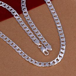 whole 12MM width Silver man Jewellery fashion men chain curb necklace for Men's whips necklace hip hop style Jewellery gift n251T