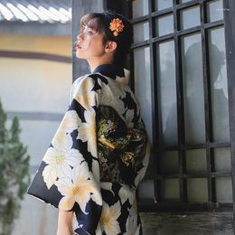 Ethnic Clothing Women Japan Kimono Traditionoal Girl Geisha Cospaly Hell Cherry Printed Anime Ai Cosplay Costume For Females