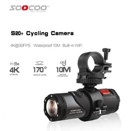 Sports Action Video Cameras Motorcycle Helmet 4K Fishing Underwater Camera Shooting Cam For Gun Body SOOCOO S20 plus Bike Bicycle Waterproof 231216