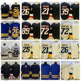 2023 Reverse Retro 26 Rasmus Dahlin Hockey Jerseys Mens 21 Kyle Okposo 72 Tage Thompson 89 Alex Tuch 39 Dominik Hasek 25 Owen Power New Blac