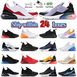 2024 High Quality 270s AirMxs 270 Outdoors Navy Blue Barely Rose Metallic Gold Black Betrue Summer Gradient University Red Sneaker Men Womens Maxs airmaxsity Dhgate