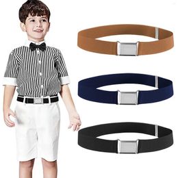 Belts 3pcs Toddler Adjustable Length Kids Belt For Jeans Stretch School Uniform Trousers Casual Elastic Invisible Pants Boys Girls