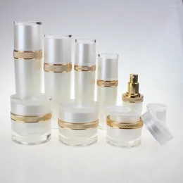 Storage Bottles China Suppliers 15ml Mini Plastic Cosmetic Jar For Cream. 15g Eye Cream Pearl White Acrylic