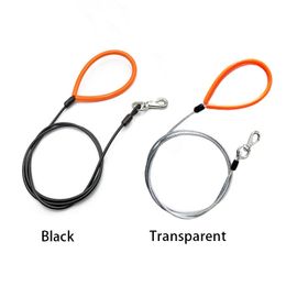 Dog Collars Leashes Steel Wire Dog Leashes Anti-bite Strong And Durable Dog Traction Rope For Small Large Dogs Outdoor Camping Walking Training 231216