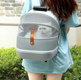 Cat s Crates Houses Cat Bag Outdoor Pet Shoulder Bag s Backpack Breathable Portable Travel Mesh Bags for Small Dogs Cats Puppy 231216